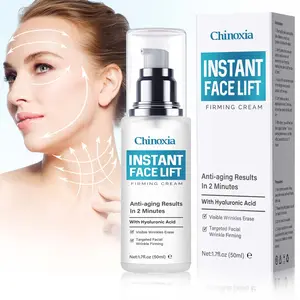 Instant Face Lift Firming Cream 50ml - Tightens Smooths Wrinkles in 2 Minutes with Hyaluronic Acid & Vitamin E for Youthful Contoured Look