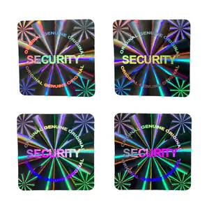 245pcs/490pcs Square Security Seal Hologram Sticker Single use Tamper Evident Original Genuine Laser stickers 20x20mm
