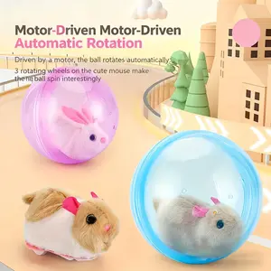 Smart Interactive Cat Toy Ball - Automatic Rolling Mouse, USB Rechargeable, Animal Shapes, Play-Stimulating Cat Accessory,summervibes
