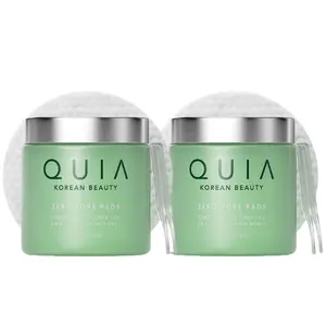 QUIA Korean Beauty Zero Pore Pads - Gentle Exfoliating Pads for Visibly Tighter Smoother Skin 150ml Dual Textured Pore Care