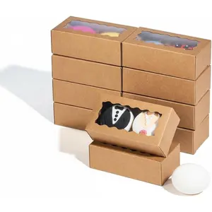 small  boxes with window - 35 count candy box for  & bakery  - 4.17 x 2.16 x 1.37 inches small bakery boxes