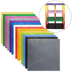 2pcs 32*32 Dots Double Sided Baseplate Building Blocks Door and Windows Classical Base Plate Bricks Kids Toys Compatible Brand Blocks