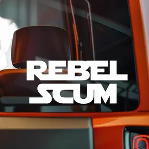 Rebel Scum Vinyl Decal Sticker Window Laptop Bumper Holograph Chrome Carbon Calcomanía Windshield