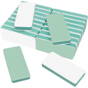 Nail Buffer and Shine Kit, 20pcs Nail Shine Buffer Blocks for Natural Acrylic Nails Polisher Fingernail Buffer Buffing File 1000/4000 Grit - Green