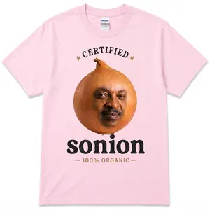 Men's Short-Sleeve Classic Funny SOnion Meme T-Shirt, 100% Certified Organic Cotton Unisex Viral Brainrot Humor Graphic Gift Tee Menswear Top Love, All Sizes All Color For Men And Women