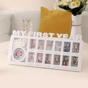 Wooden Photo Frame, DIY Desktop Photo Frame, Photo Display Frame for Home Office Desk, Gift for Mom, Birthday Gift, Sturdy Frame Design