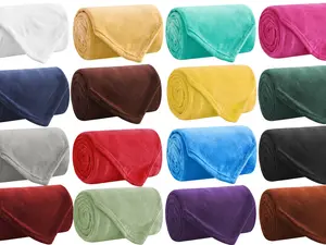 Soft and Light Blanket in 16 Solid Colors 4 Sizes Small Twin Full Queen King Super Soft Lightweight Material for Various Occasions