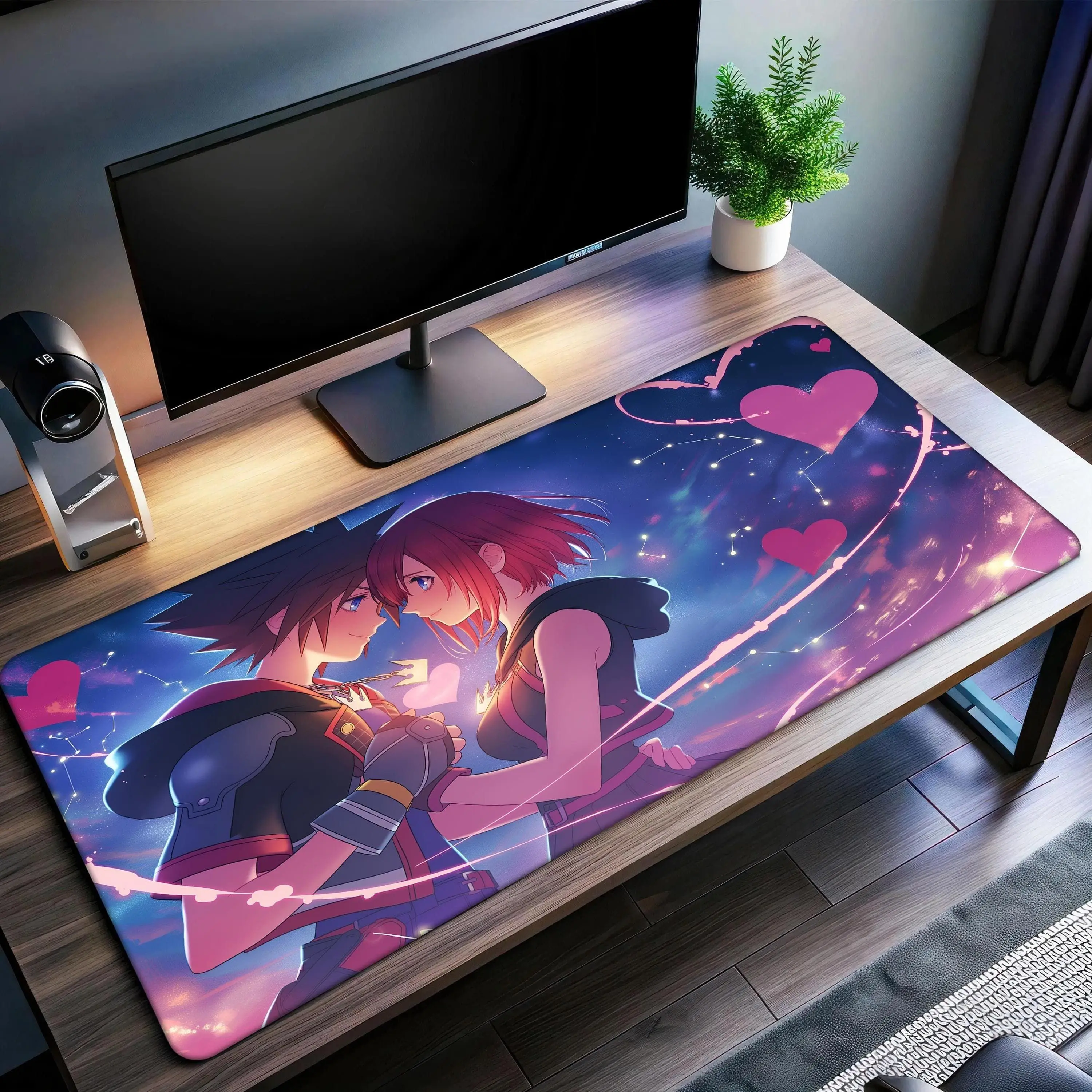 [Sale off up to 65%][Free Ship] Kingdom Hearts Mouse Pad • Sora Desk Mat • Premium Print Surface • Personalized Desk Mat • Gaming Desk Mat