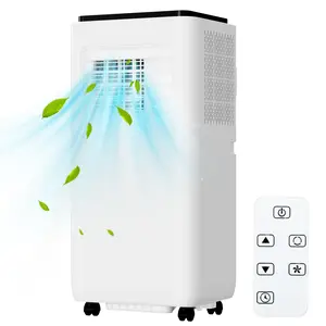 10000Btu Portable Air Conditioner with Remote Control, Powerful Cooling Up to 450 sq ft,Quiet AC Unit with Cool, Dehumidifier & Fan Mode,24 Hour Timer, Window Installation Kit for Home,Office
