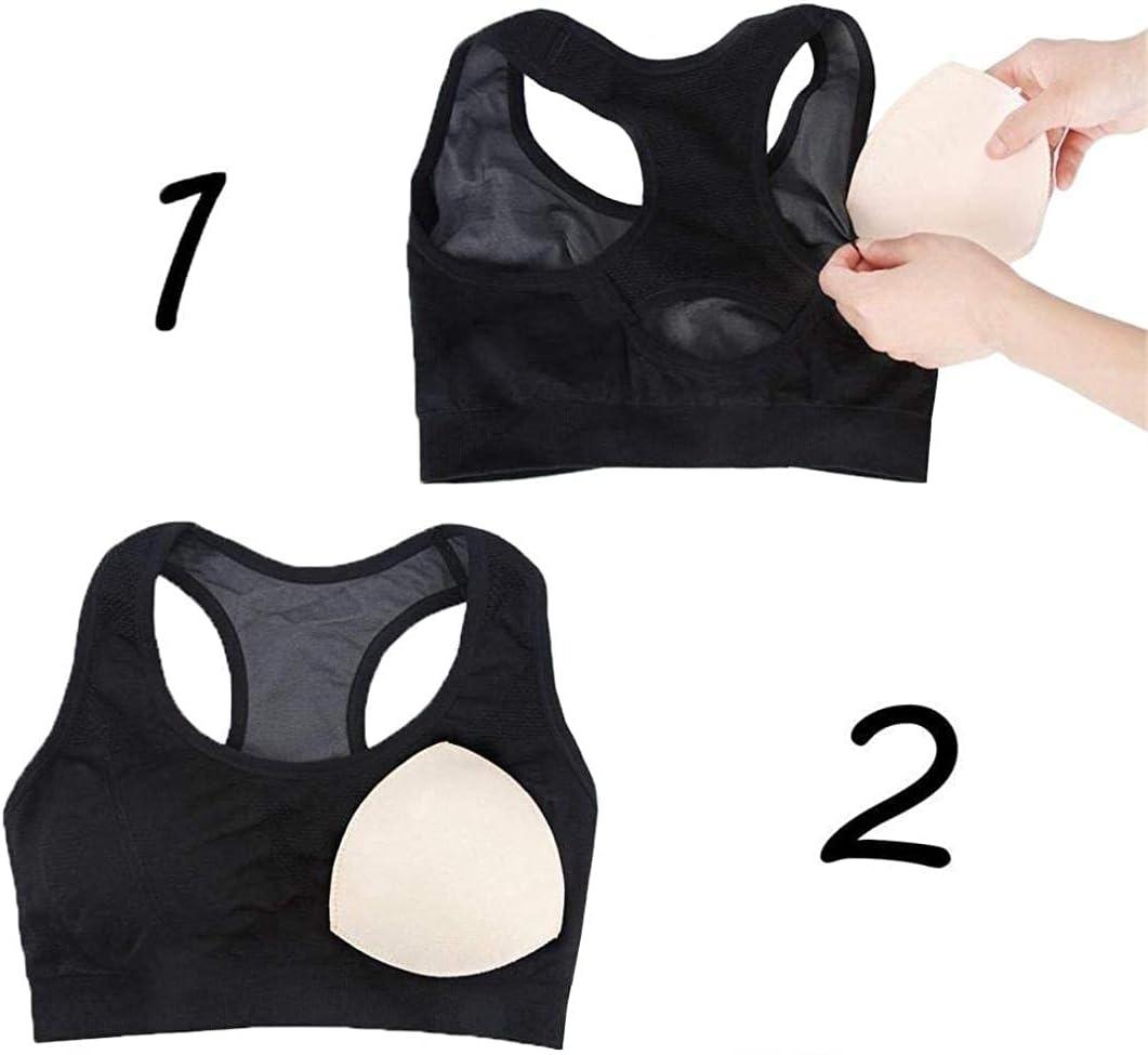10 bra liners - invisible detachable anti bulge chest lift, suitable for women's underwear and panties, made of soft, comfortable, and breathable fabric material.