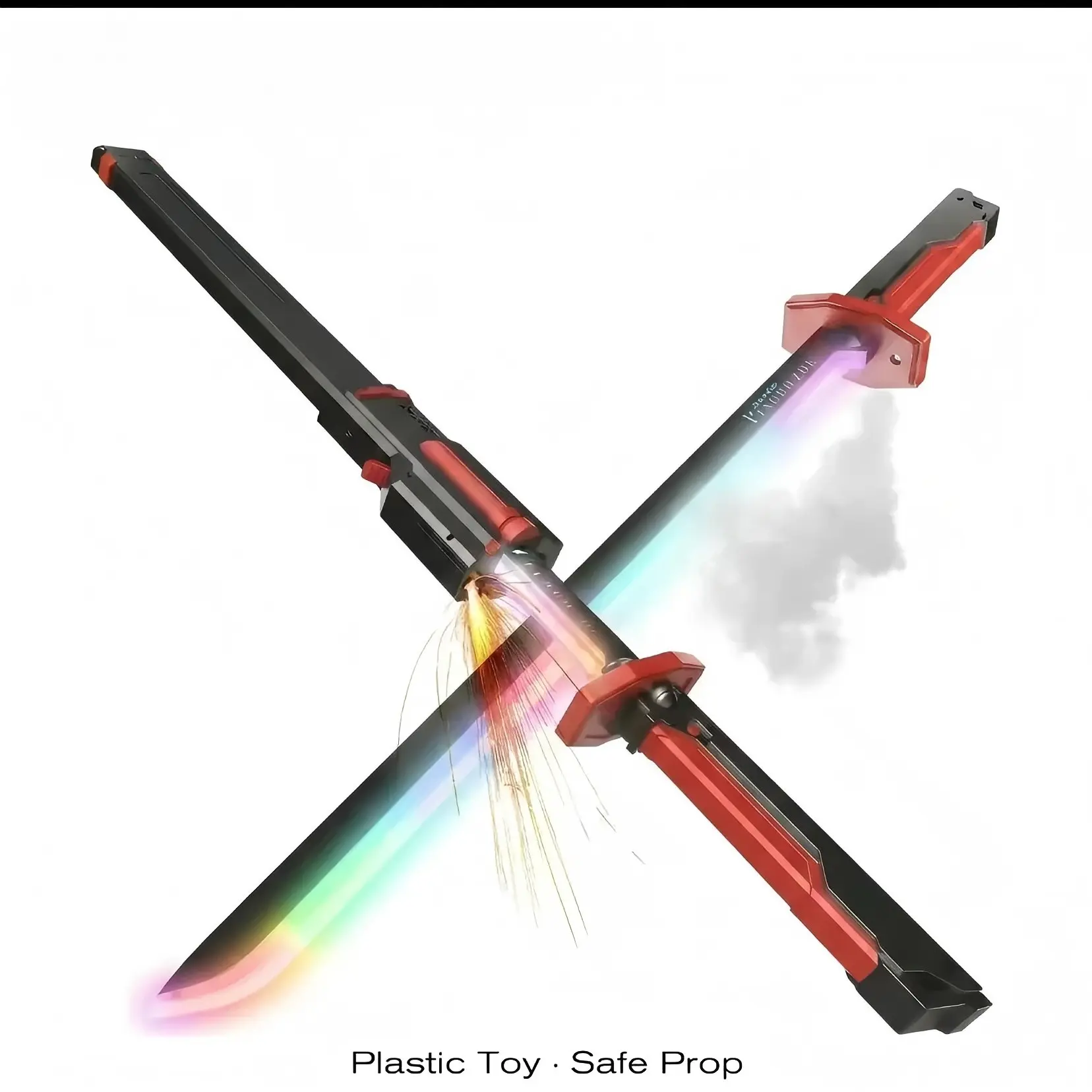 Interstellar War Blade Spark Lightsaber Toy for12+ Gaming Enthusiasts - Black Tech Cool Spray,Colorful Streamers, Sound FX, Chopping LightSensation, Versatile Gift for Teenage Boys, Boys,Boyfriends, Teenage Boy Gifts