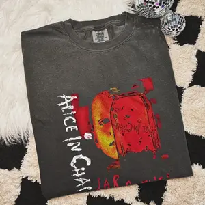 Comfort Colors Alice in Chains Jar of Flies Grunge Aesthetic 90s Nostalgia Alternative Rock Graphic T-Shirt 100% Cotton Soft Vintage Band Tee for Unisex Adults Streetwear V2