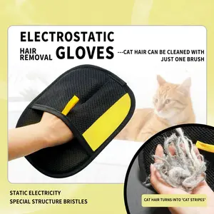 Electrostatic Pet Hair Remover Gloves Two-Way Brush Mitt for Cat & Dog Hair Upgraded Reusable Washable for Furniture Carpet Car Seats & Clothing Easy Grooming Cleaning for Winter Shedding  Choice Cleaner Lint Roller