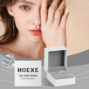 Hoexe Silver Ring Cares for Daily Life, Comfortable to Wear for Sports, Suitable for Men and Women