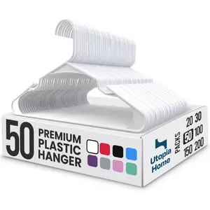 Utopia Home Versatile Space-Saving Hangers – Heavy-Duty Plastic Clothes Organizer for Efficient Home Storage & Hanging Solutions Utopia Home Versatile Space-Saving Hangers – Heavy-Duty Plastic Clothes Organizer for Efficient Home Storage & Hanging Solutions