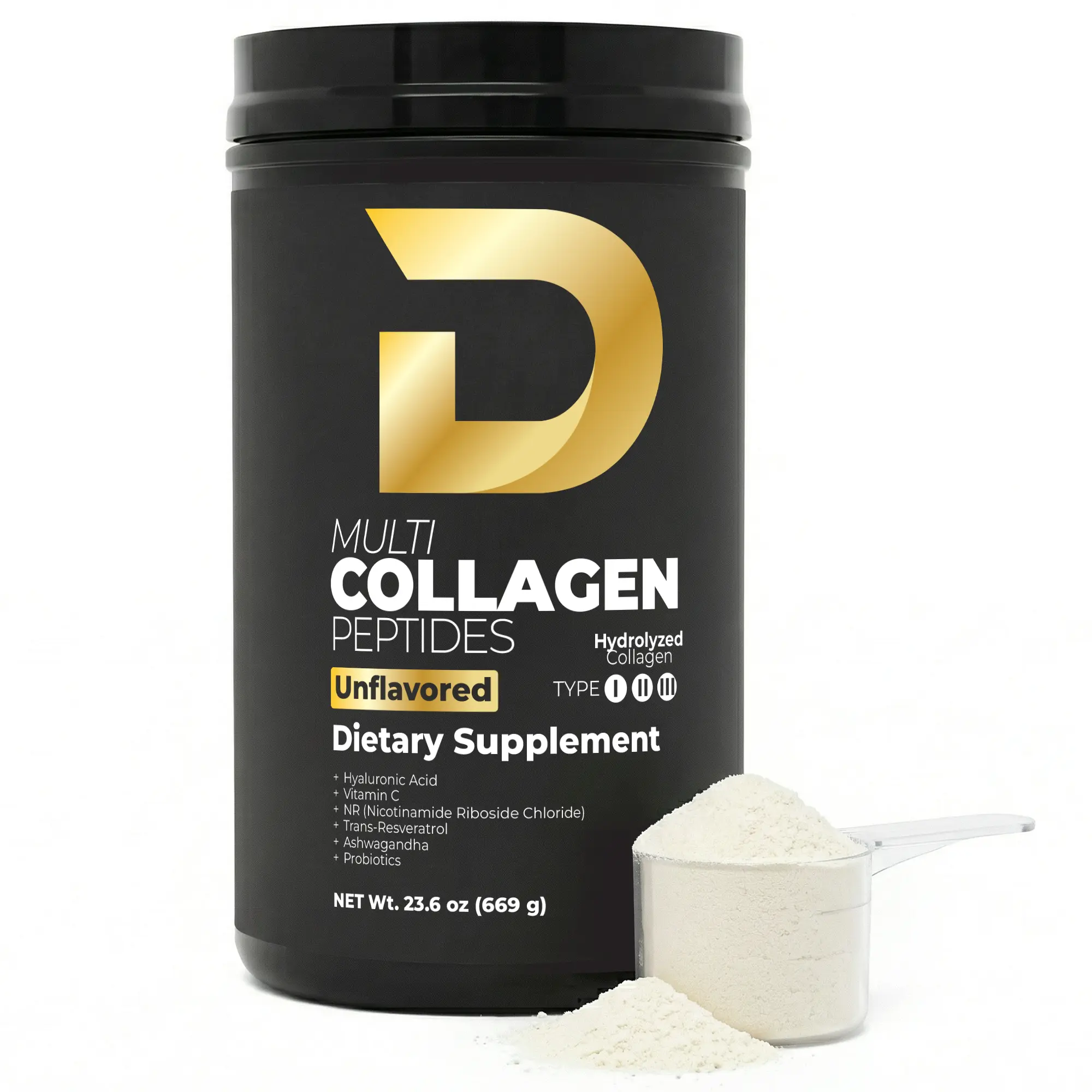 D Collagen Peptides - Multi Collagen Formula (Unflavored) | by Dr. Naim
