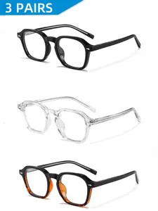 Caterside Luxury Retro Eyeglass Frames, Tr Frame Material, Casual Style, All Seasons, Unisex Design, Perfect for Weddings & Festivals