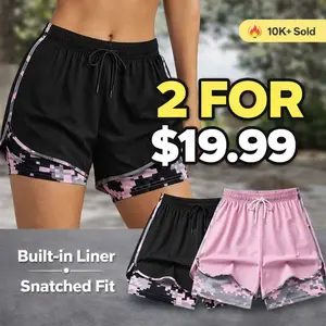 Women’s athletic shorts, running shorts women, gym shorts, 2 pack shorts women, summer shorts women, workout shorts, breathable shorts, high waisted shorts women