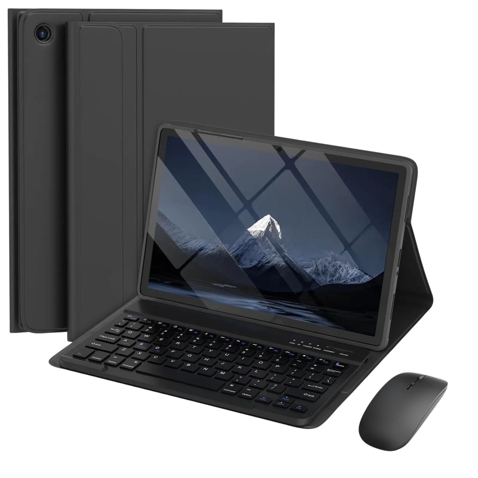 Keyboard Case for Samsung Galaxy Tab A9+/A11+ Plus 2023/2025 11’’,Case with Keyboard for Samsung Tab A9+ with S Pen Holder,Detachable Bluetooth Keyboard Tablet Black