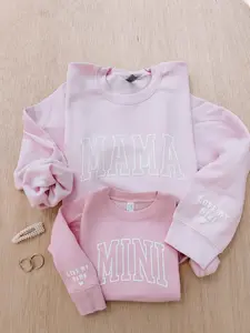 Mommy and me Pink Sweatshirts, Matching Outfits