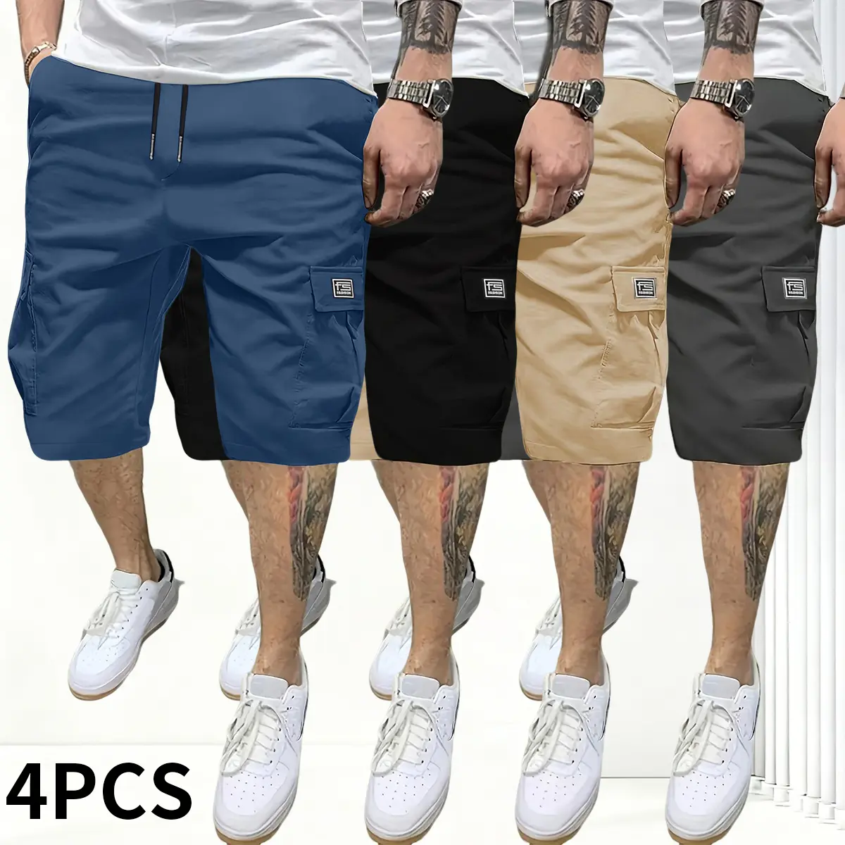 Blue + Black + Khaki + Gray
