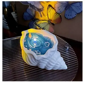 Handmade Sea Shell Scented Candle, Festival Gift, Home Decor, Burns 6-8 Hours, Creative Birthday Present, Party Atmosphere Decoration