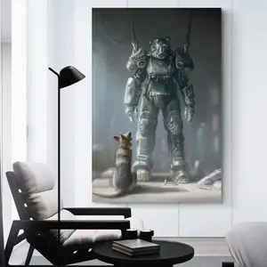 Fallout 4 Classic Game Poster, Fallout 4 With Dog Video Game Posters