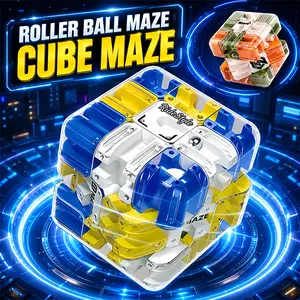 3D Spherical Maze Puzzle | Suitable for children and adults | Brain training | Logical thinking | Screen-free travel game | Concentration and problem-solving challenges | Family activity gift