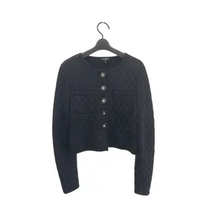 Pre-owned CHANEL Silk Small Leather Goods Coco Mark Polyester No Collar Jacket