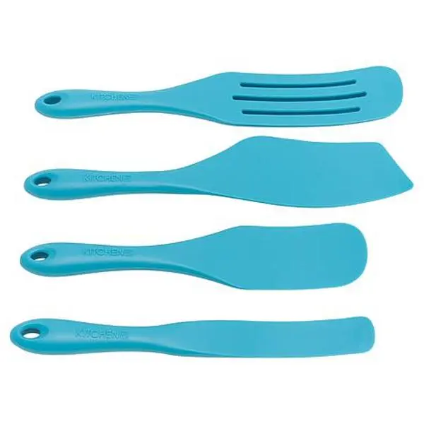 KitchenHQ Set of 4 Silicone Coated Nylon Spurtles