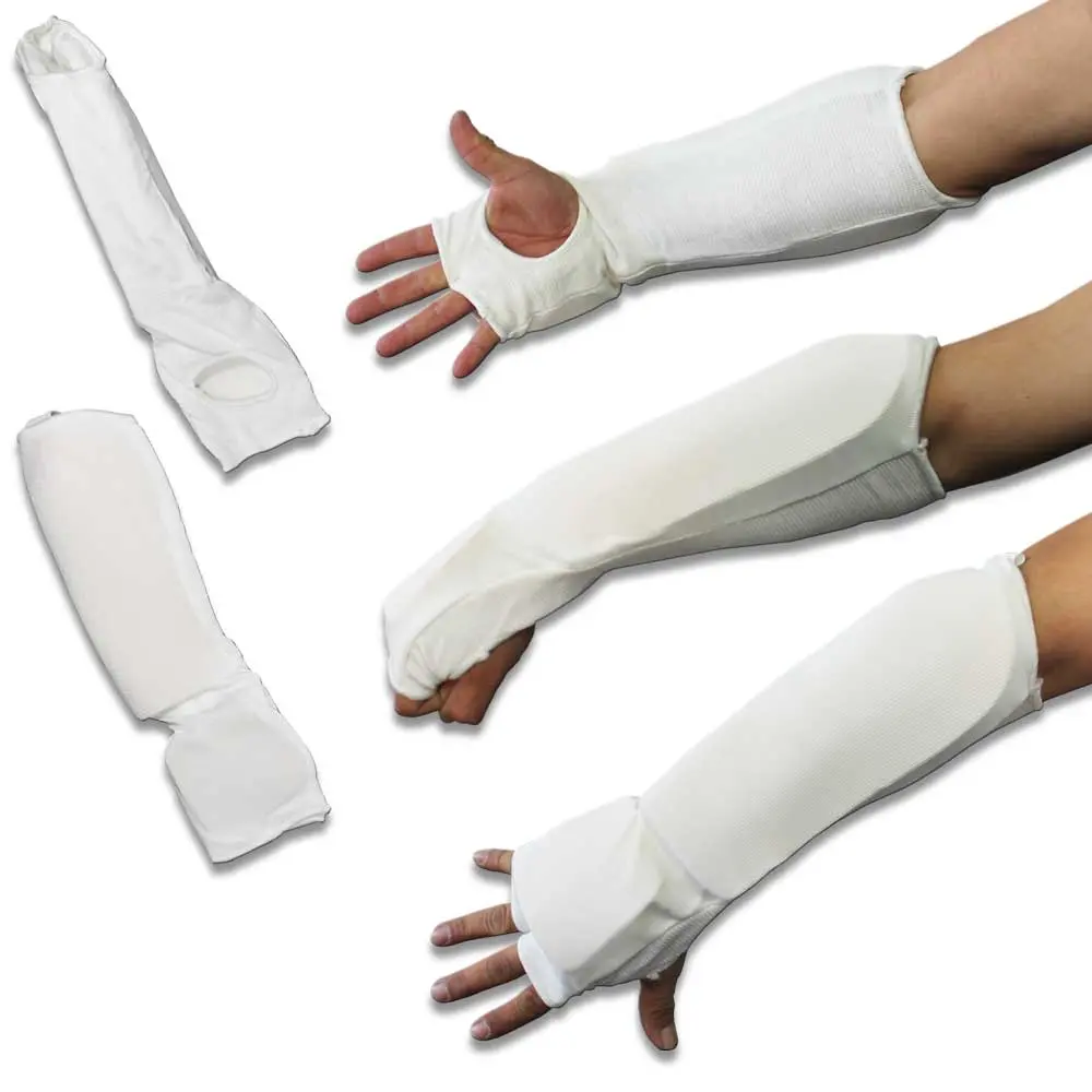 Durable Junior Forearm and Hand Guards, Solid Black Arm Protection with Full Coverage for Kickboxing and Martial Arts Training