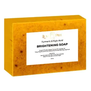 Luxe Piel Lemon Turmeric & Kojic Bar Soap for Women and Men