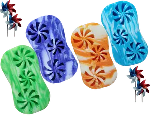 ARMALY Pinwheel Design Softgrip Sponges Squeeze 8.75 inches Car wash Sponge