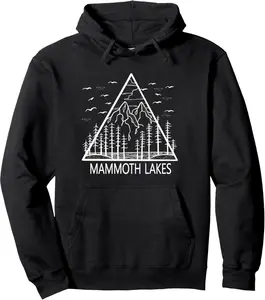Mammoth Lakes Camping Hiking Fishing Pullover Hoodie