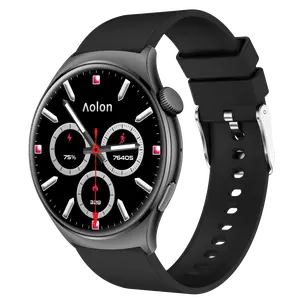 Aolon MarsR3 & GTR3 Smartwatch with a 1.43-inch AMOLED display, Always-On Display (AOD), running pace tracking, Bluetooth calling, and metal body.