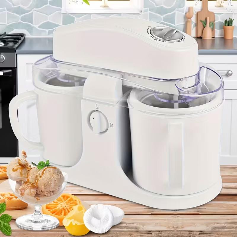 1L Dual-Bowl Ice Cream Maker – CreamyDelight , Effortless Homemade Ice Cream, Frozen Yogurt & Smoothies, Easy-Clean Detachable Cups, Perfect Gift for Any Occasion . 1L Dual-Bowl Ice Cream Maker – CreamyDelight , Effortless Homemade Ice Cream, Frozen Yogurt & Smoothies, Easy-Clean Detachable Cups, Perfect Gift for Any Occasion .
