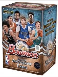 2025-26 Bowman Basketball: Single Pack From Value (Blaster) Box, Officially Licensed NBA Trading Cards