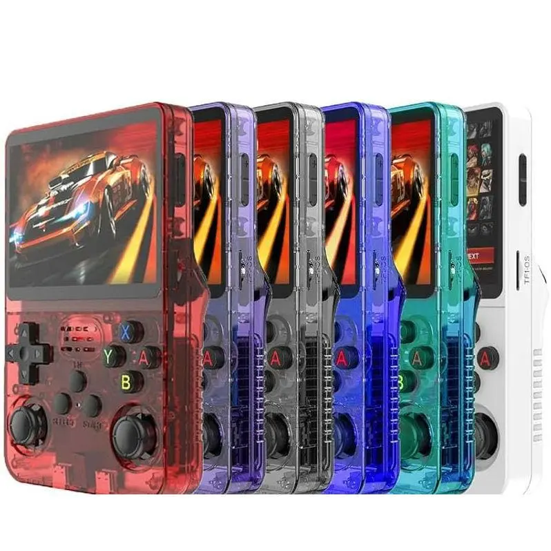 WUDS R36S Handheld Retro Gaming Console Linux System Retro Video Game Console 3.5-inch IPS Screen, Linux System Retro Game with 32+64G TF Card Protection