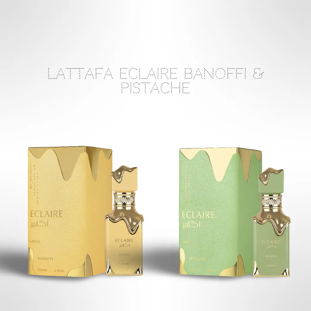 Lattafa Eclaire Duo Bundle – Banoffi & Pistache | 2 x Eau de Parfum 100ml (3.4 Fl Oz) | Unisex