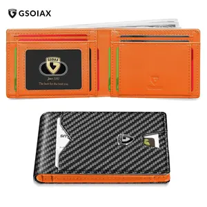 GSOIAX Men's Slim Wallet with RFID Blocking Men gifts Christmas Best Gift Ideas Holiday