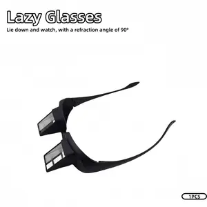Bed Prism Glasses for Reading, Gaming, TV Watching, Clear Vision, High Definition Glasses, Beach Reading, 90 Degree Pinhole, Lazy Reader Mirror Binoculars, Reading Eyeglasses, Reading Eyewear