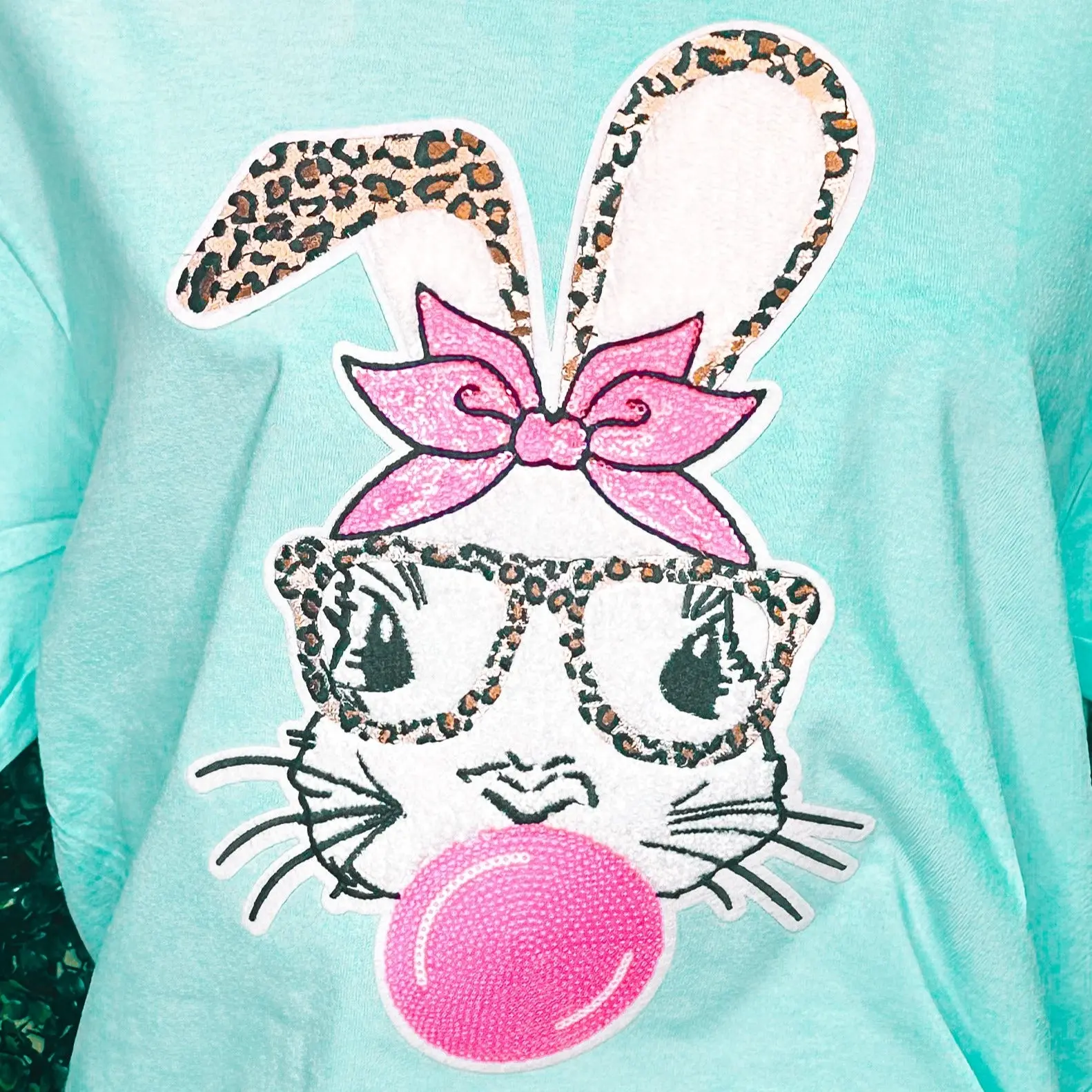 Bubblegum Rabbit Chenille Patch