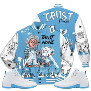 12 Melo Varsity Jacket, 2025 Retro Melo 12s Shirt, Trust None Graffiti Couples Matching Outfits, Sport Varsity Jacket, Baseball Football Style Jacket
