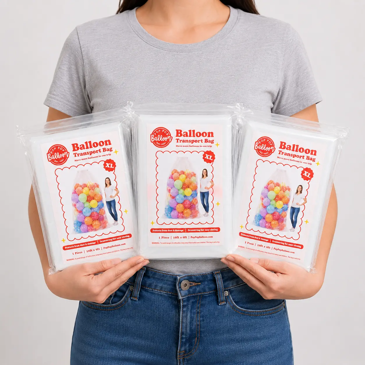Giant XL Balloon Bag - Set of 3