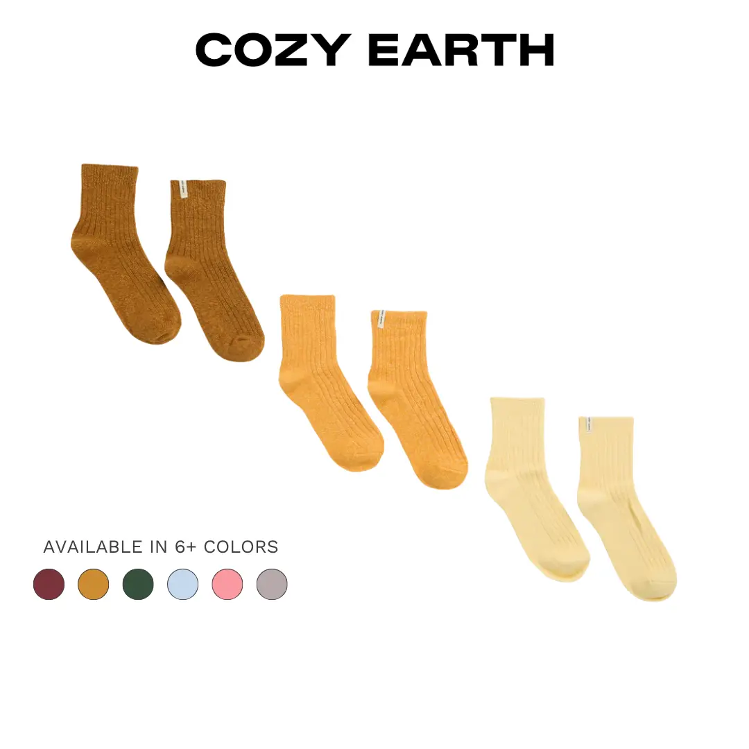 Plush Lounge Quarter Socks | Unisex, Soft Ribbed Design, Cozy Comfort, Stylish Colors, Comfortable Fit Light Womenswear