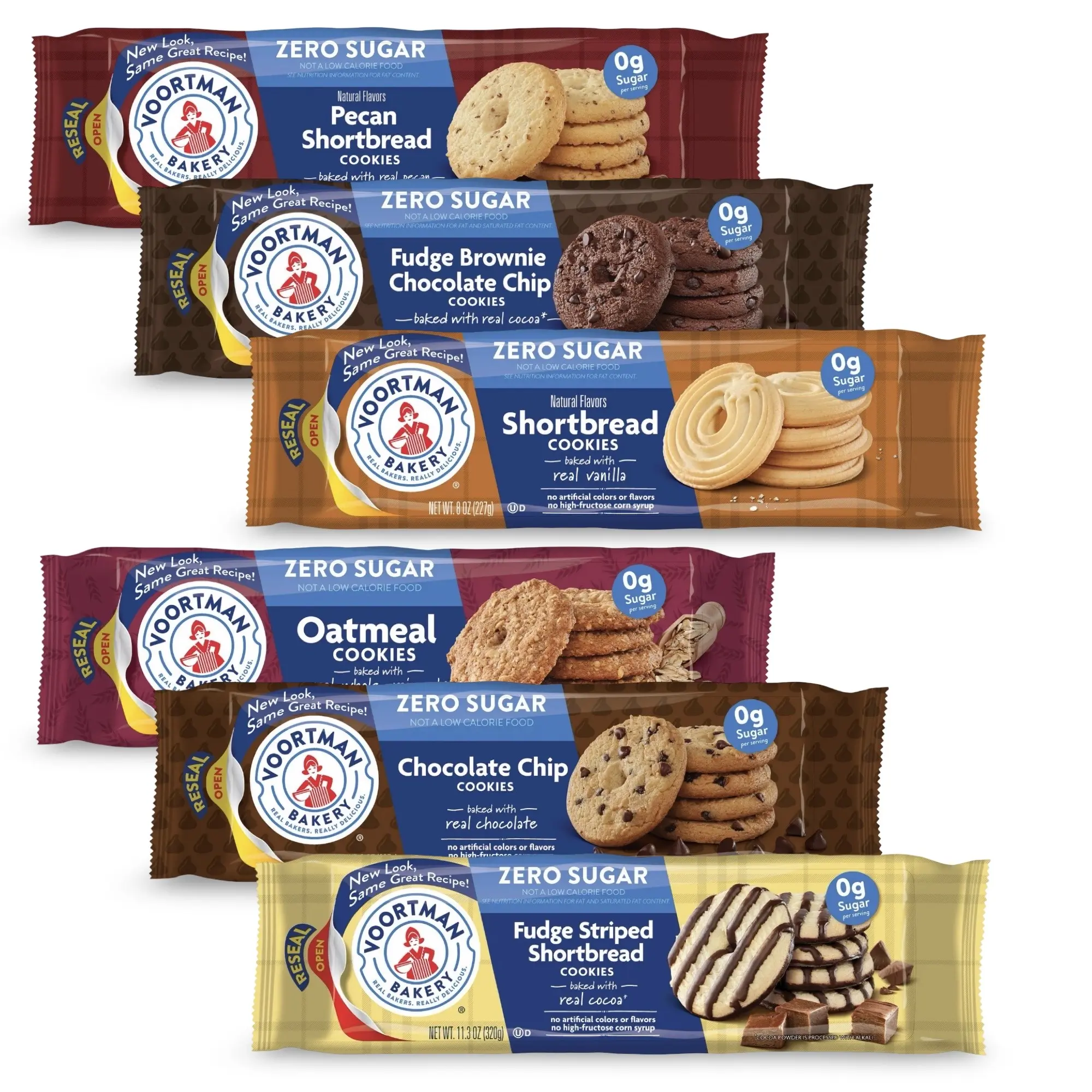 Voortman Sugar Free Cookies Variety Surprise Pack – 6 Unique Cookies  | 6 Pack Rotating Flavors