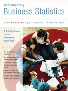USED-Contemporary Business Statistics with Canadian Applications, Third Canadian Edition (3rd Edition) by S. A. Hummelbrunner (Paperback)