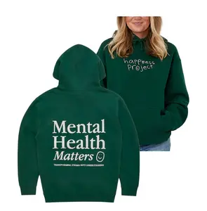 Mental Health Matters Hoodie Print 2 side - Forest Green, hoodies, sweatshirt, tshirt