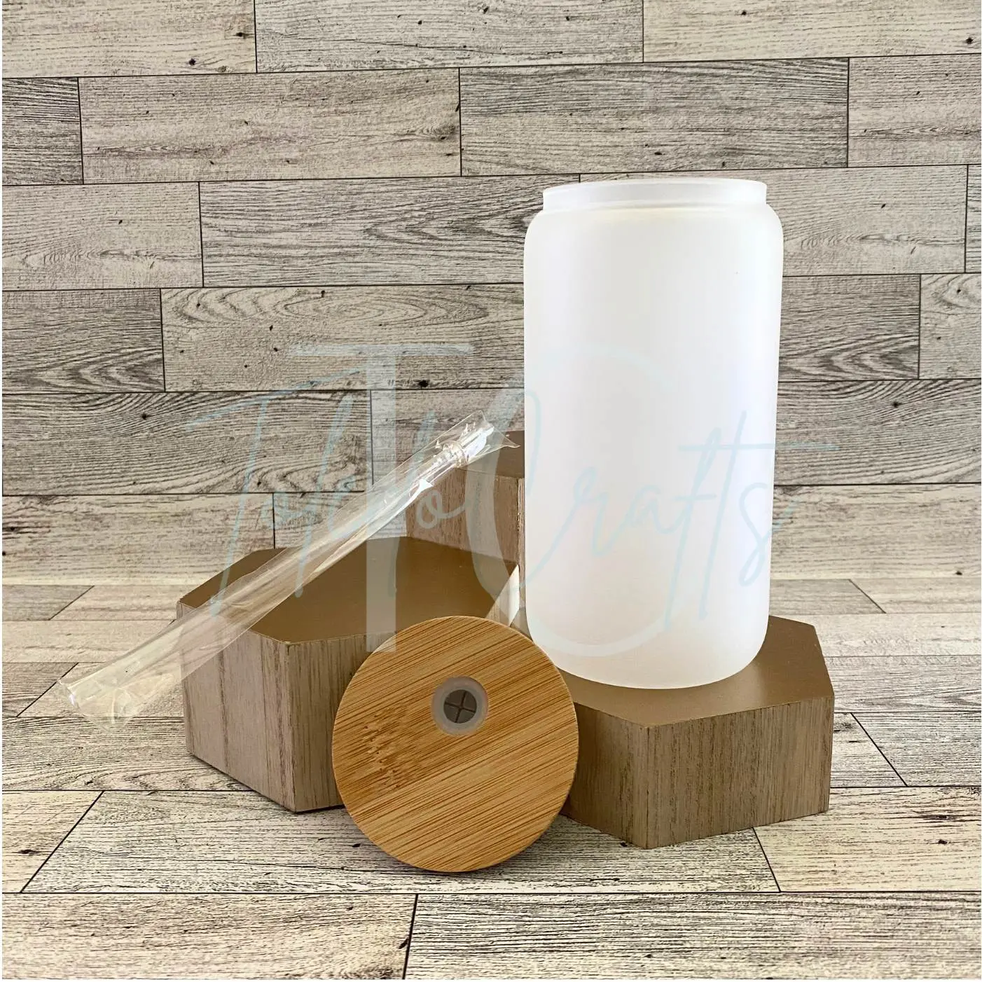 Blank Sublimation Frosted Glass Can 16 oz