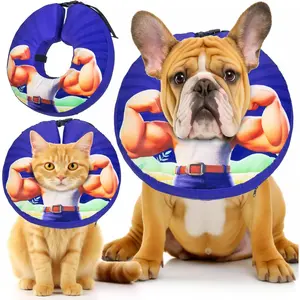 Small Dog Cone Collar for Dogs and Cats Inflatable Dog Donut Collar for After Surgery Recovery Soft Cone for Small Medium Large Dogs Does not Impede Vision